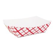 Sct Paper Food Baskets, 2lb, Red/White, PK1000 417